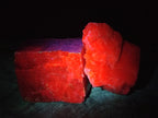 Natural Large Rhombohedral Sunset Orange Calcite Specimens x 3 From Spitzkop, Namibia