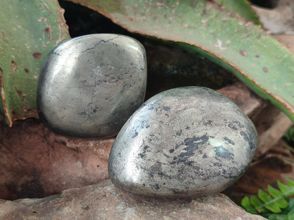 Polished Basalt Pharaoh Stone Free Forms x 3 From Iron Duke Mine, Zimbabwe
