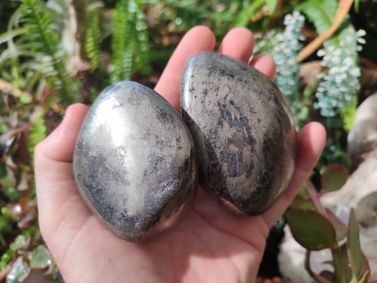 Polished Basalt Pharaoh Stone Free Forms x 3 From Iron Duke Mine, Zimbabwe