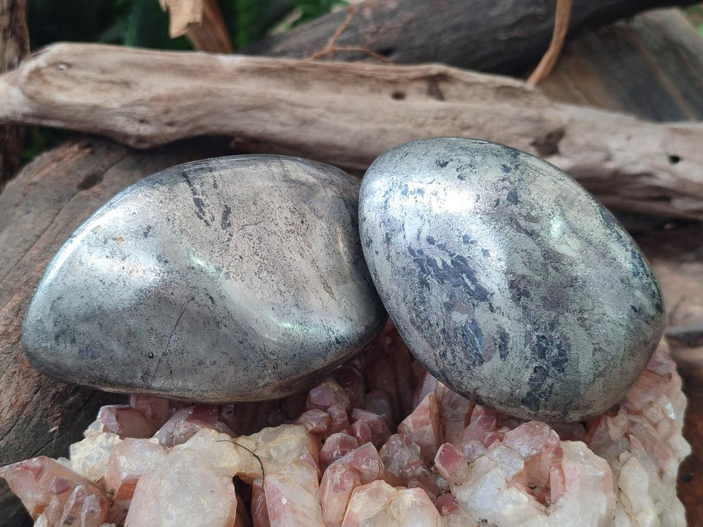 Polished Basalt Pharaoh Stone Free Forms x 3 From Iron Duke Mine, Zimbabwe
