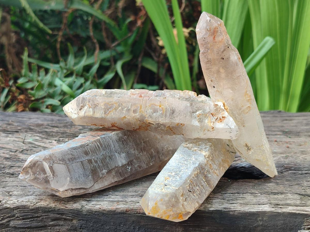 Natural Smokey Quartz Crystals x 12 From Erongo, Namibia