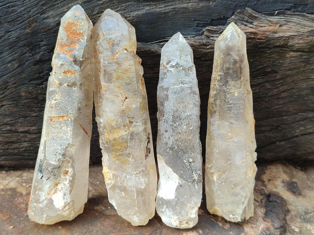 Natural Smokey Quartz Crystals x 12 From Erongo, Namibia