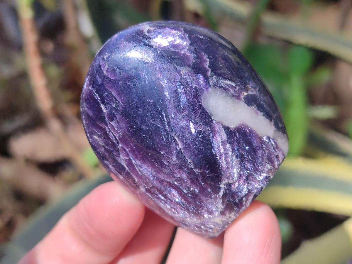 Polished Lepidolite Standing Display Pieces x 12 From Zimbabwe