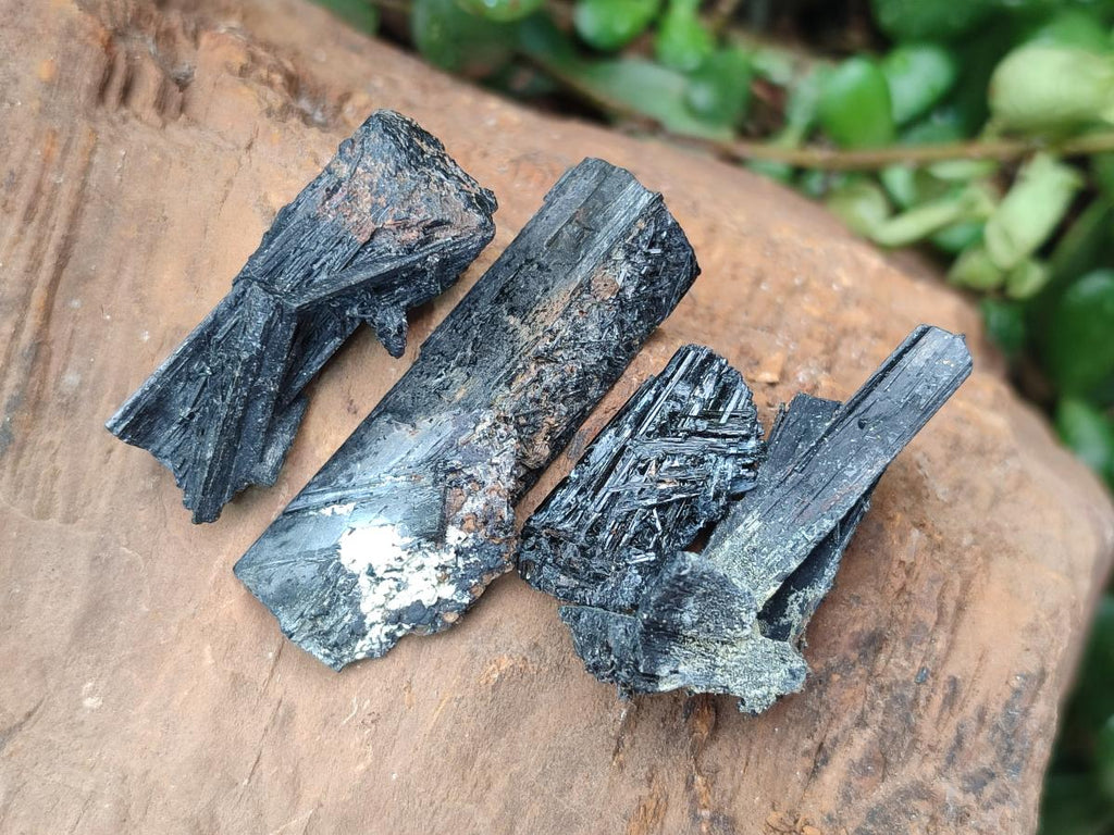 Natural Schorl Black Tourmaline Specimens x 58 From Erongo, Namibia