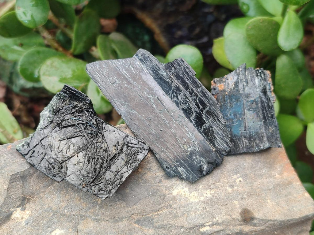 Natural Schorl Black Tourmaline Specimens x 58 From Erongo, Namibia