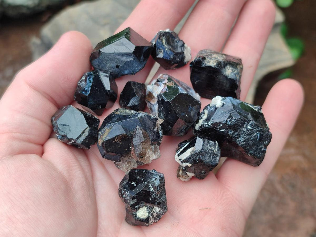 Natural Schorl Black Tourmaline Specimens x 58 From Erongo, Namibia