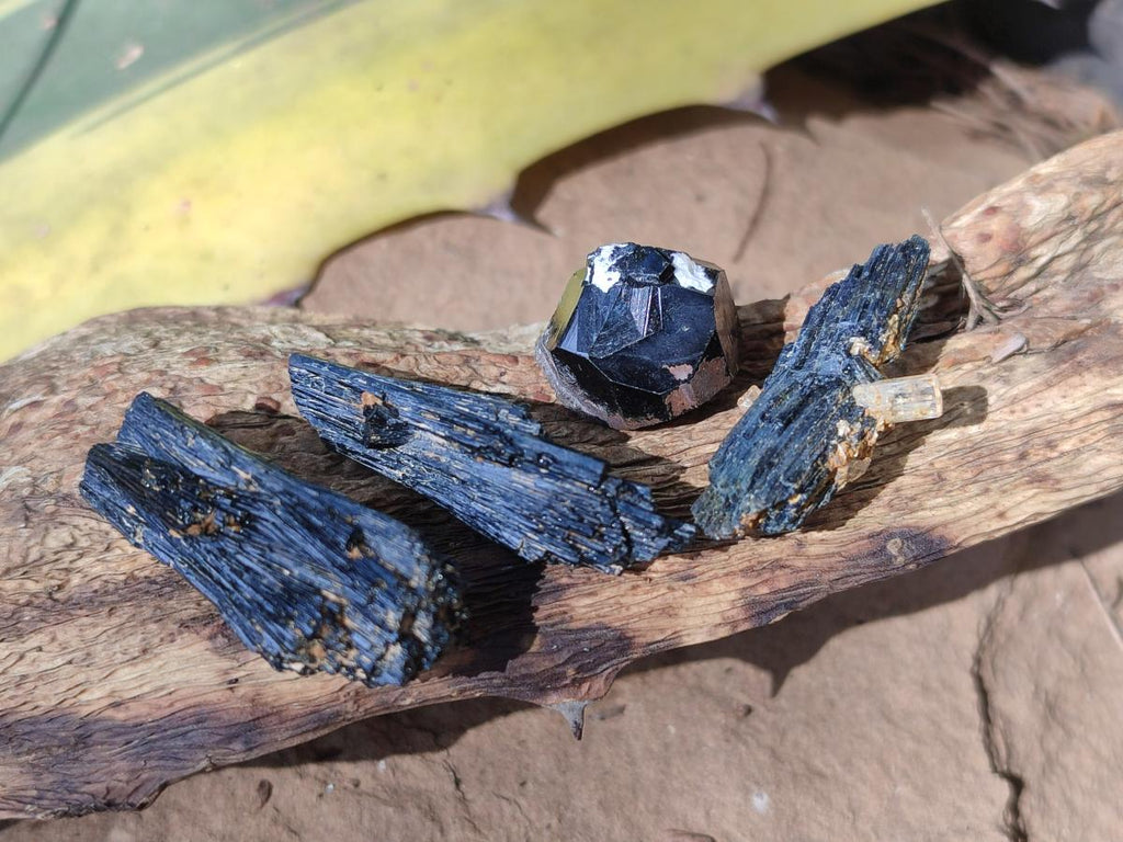 Natural Schorl Black Tourmaline Specimens x 58 From Erongo, Namibia
