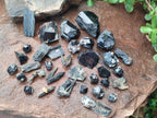 Natural Schorl Black Tourmaline Specimens x 58 From Erongo, Namibia