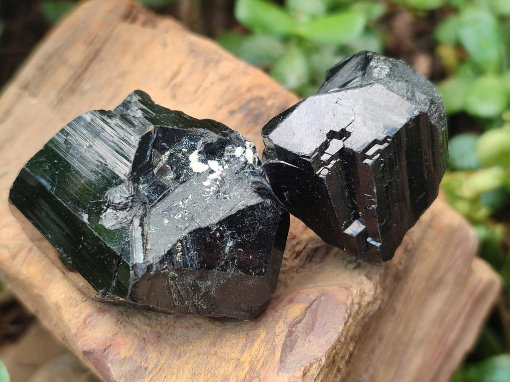 Natural Schorl Black Tourmaline Specimens x 58 From Erongo, Namibia