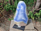 Polished XL Blue Lace Agate Standing Display Piece x 1 From Nsanje, Malawi
