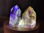 Polished Window Amethyst Crystals x 20 From Akansobe, Madagascar