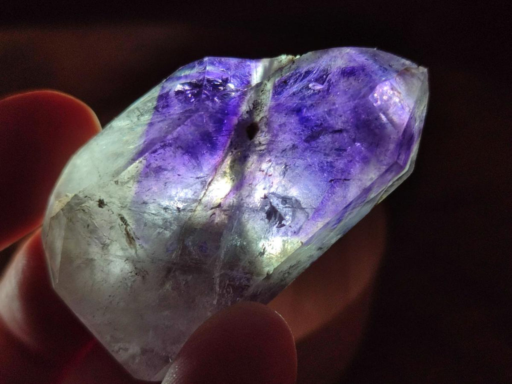 Polished Window Amethyst Crystals x 20 From Akansobe, Madagascar