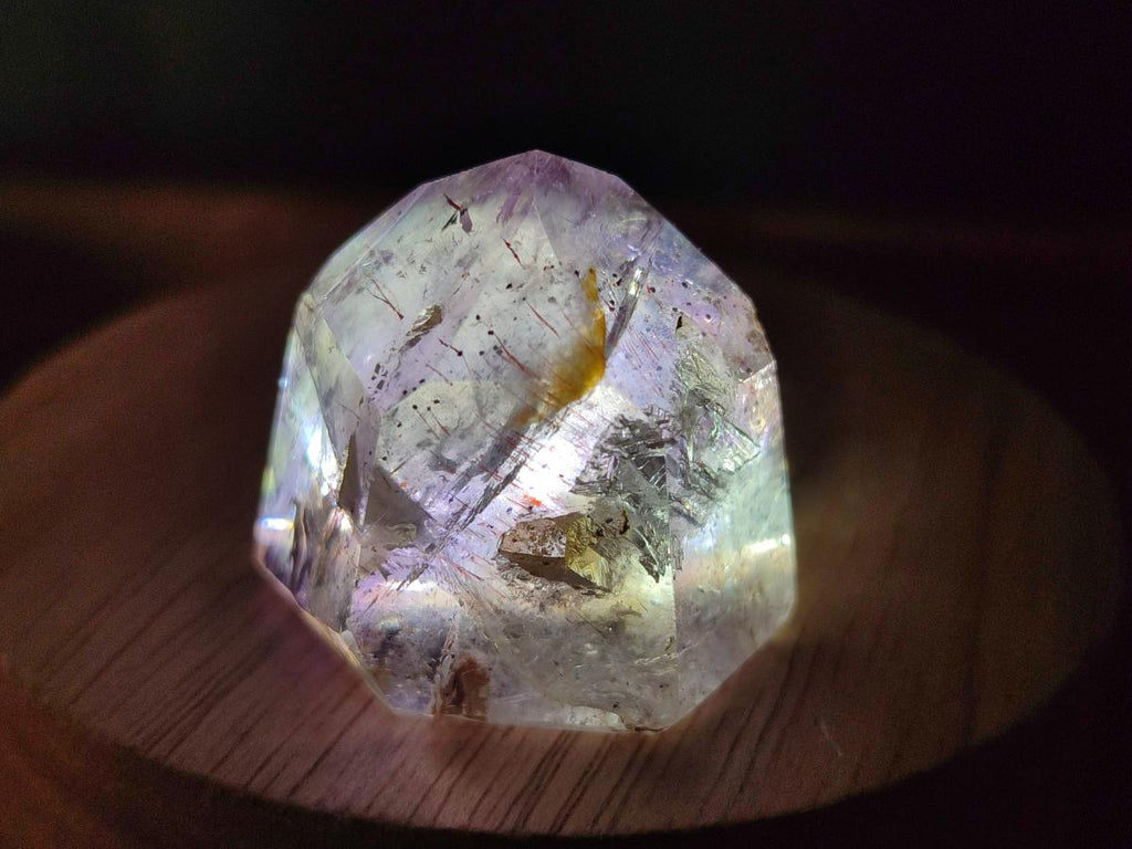 Polished Window Amethyst Crystals x 20 From Akansobe, Madagascar