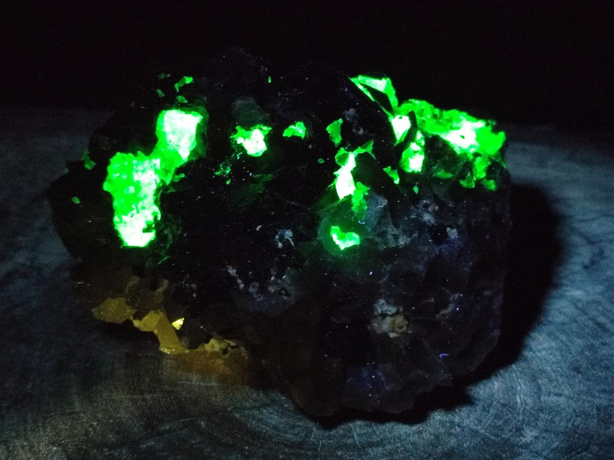 Natural Large Smokey Quartz Cluster with Schorl Black Tourmaline and Hyalite Opal x 1 From Erongo, Namibia