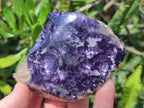Polished One Side Lithium Silver Leaf Lepidolite Slices x 12 From Zimbabwe