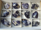 Polished One Side Lithium Silver Leaf Lepidolite Slices x 12 From Zimbabwe