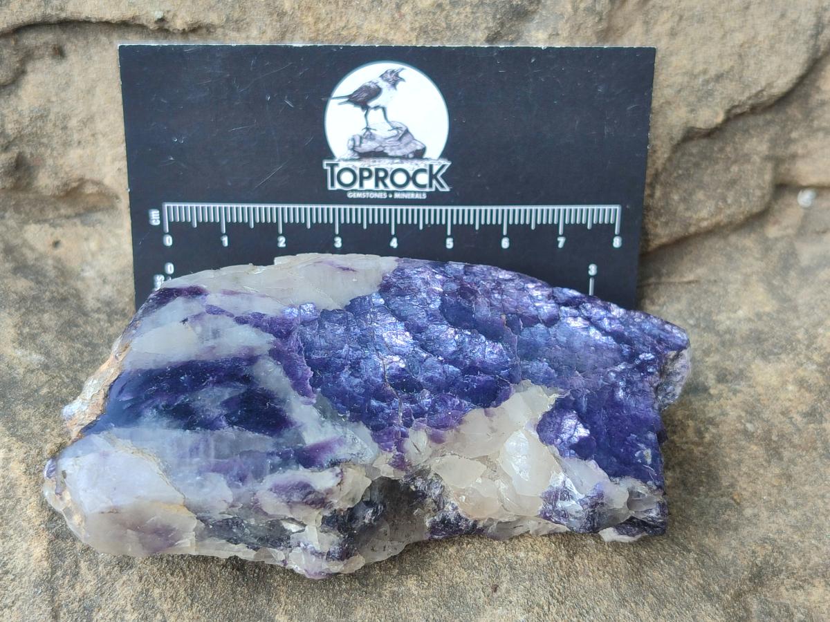 Polished One Side Lithium Silver Leaf Lepidolite Slices x 12 From Zimbabwe