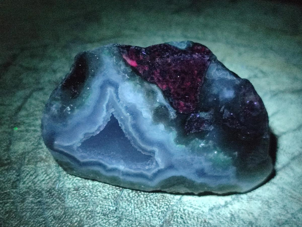 Polished One Side Blue Lace Agate Geodes x 12 From Nsanje, Malawi