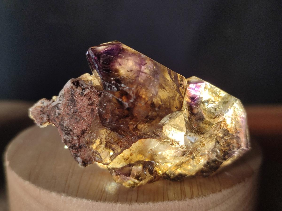 Natural Smokey Window Amethyst Crystals x 24 From Chiredzi, Zimbabwe