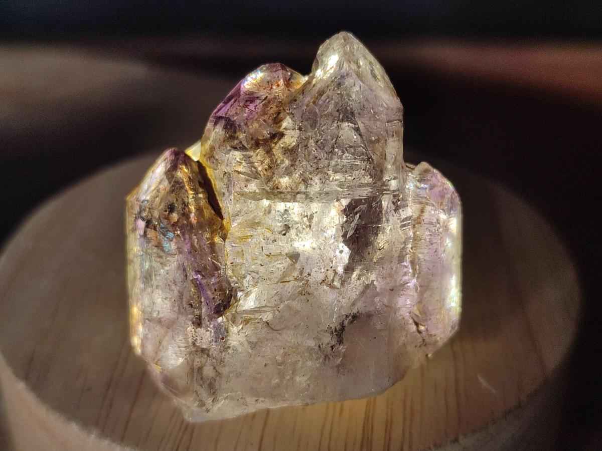 Natural Smokey Window Amethyst Crystals x 24 From Chiredzi, Zimbabwe