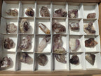 Natural Smokey Window Amethyst Crystals x 24 From Chiredzi, Zimbabwe