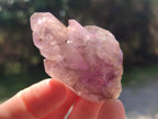 Natural Smokey Window Amethyst Crystals x 24 From Chiredzi, Zimbabwe