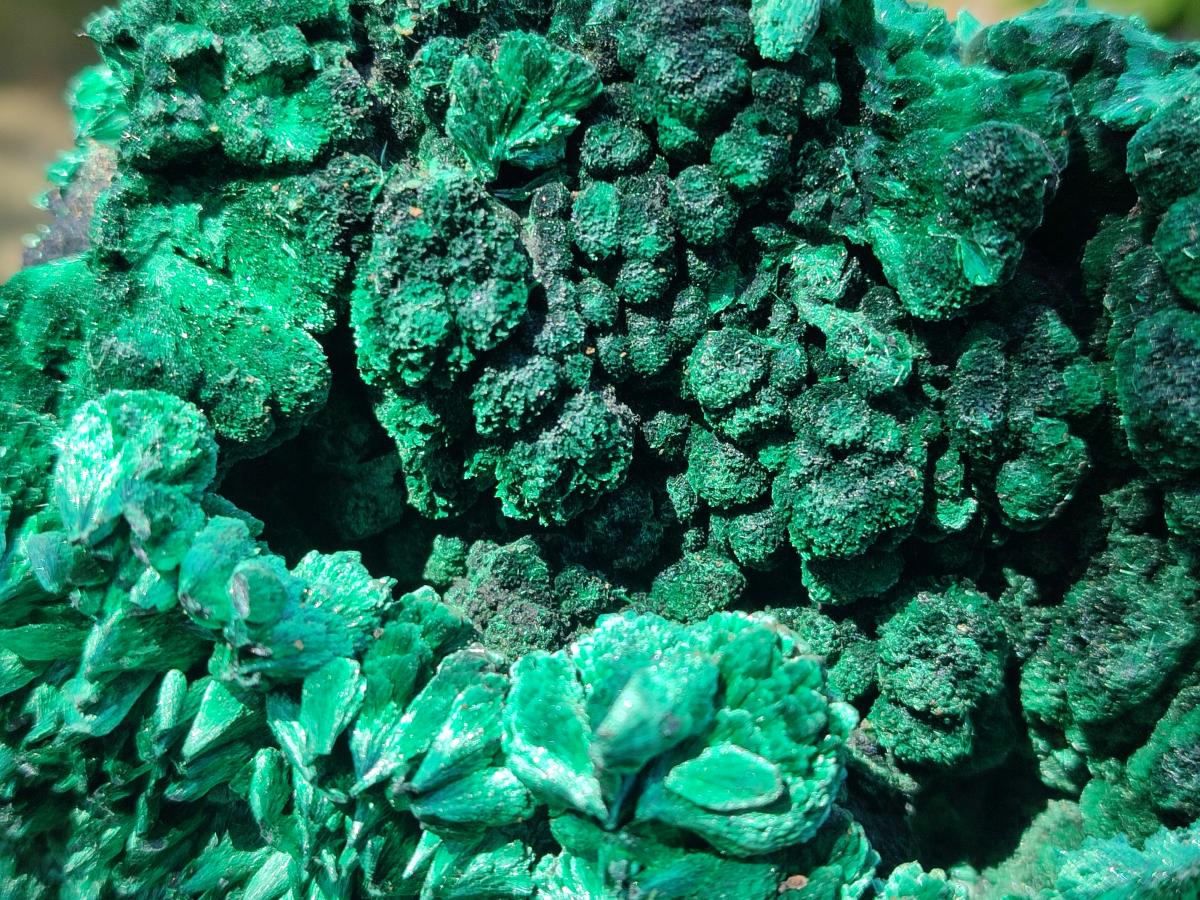 Natural Silky Malachite Specimens x 2 From Kasompe, Congo