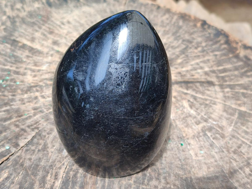 Polished Large Black Tourmaline Standing Display Piece x 1 From Madagascar