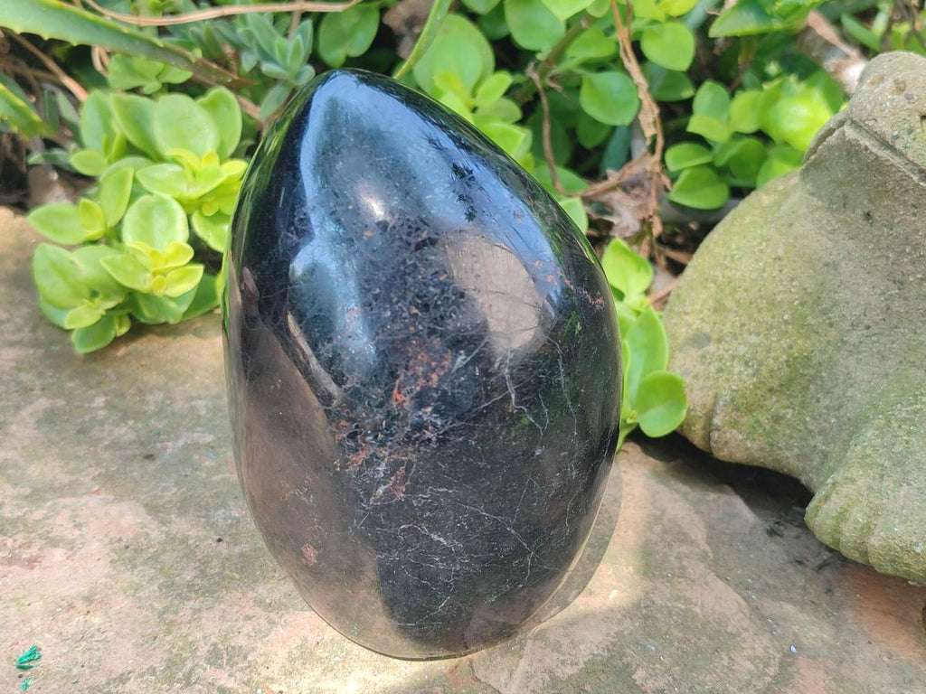 Polished Large Black Tourmaline Standing Display Piece x 1 From Madagascar