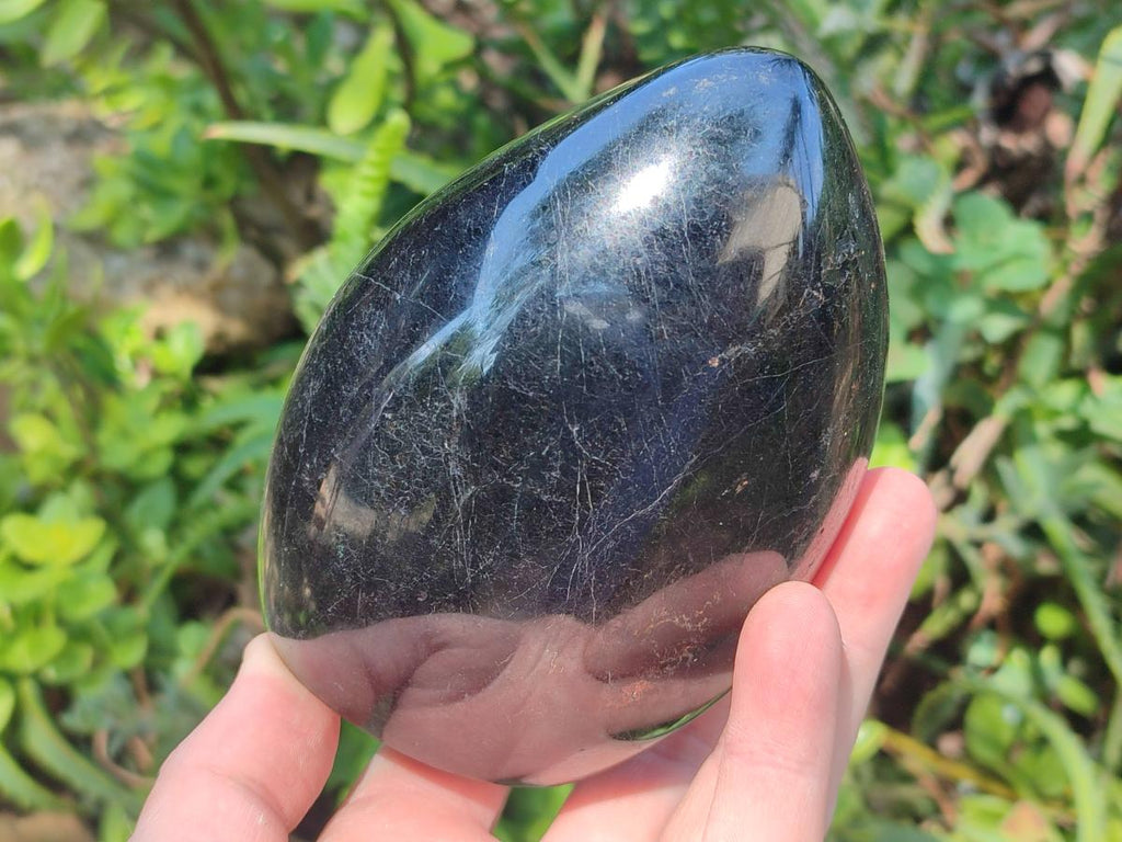 Polished Large Black Tourmaline Standing Display Piece x 1 From Madagascar