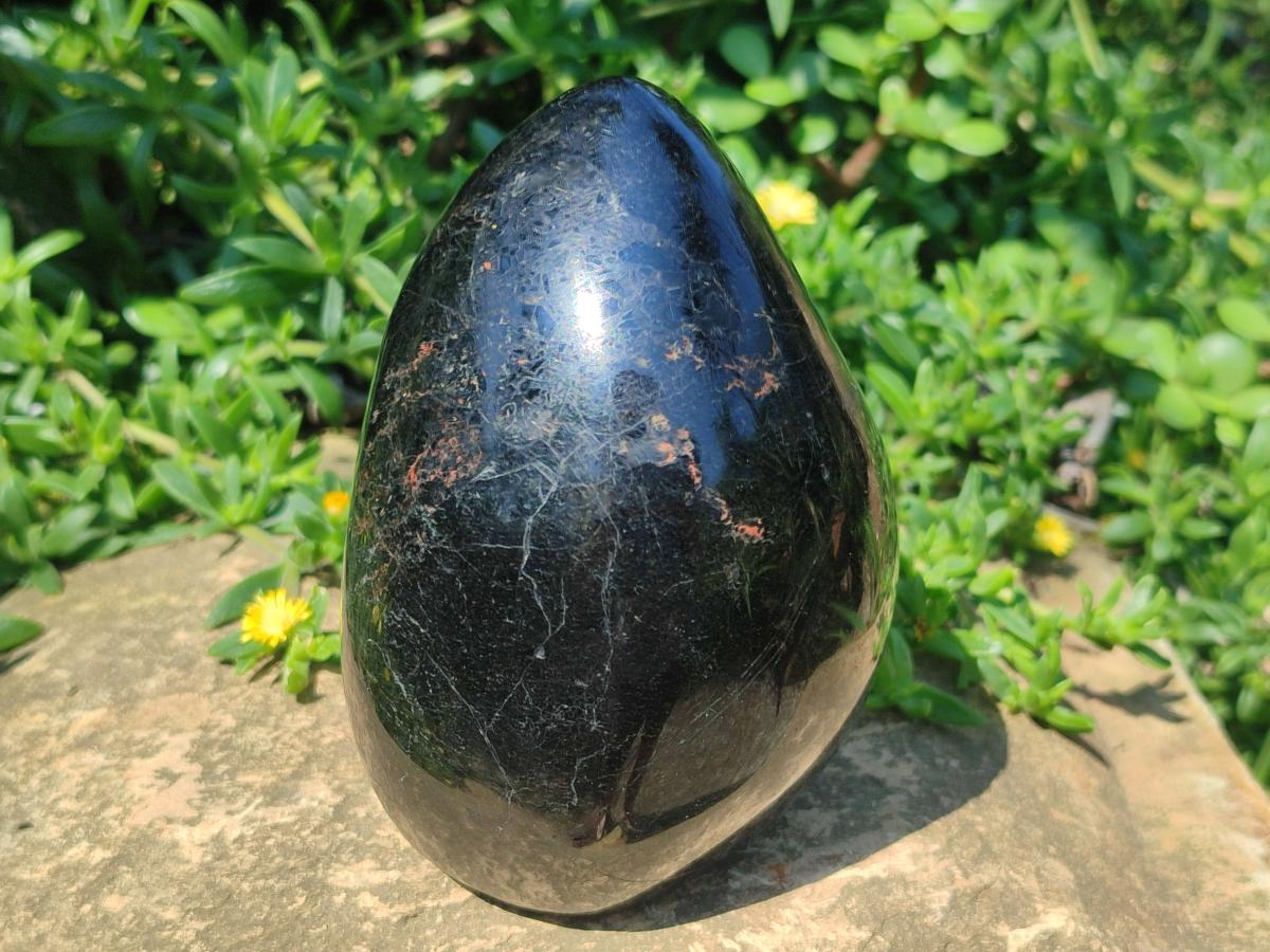 Polished Large Black Tourmaline Standing Display Piece x 1 From Madagascar