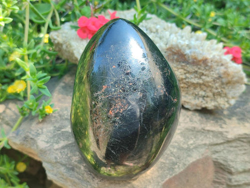 Polished Large Black Tourmaline Standing Display Piece x 1 From Madagascar