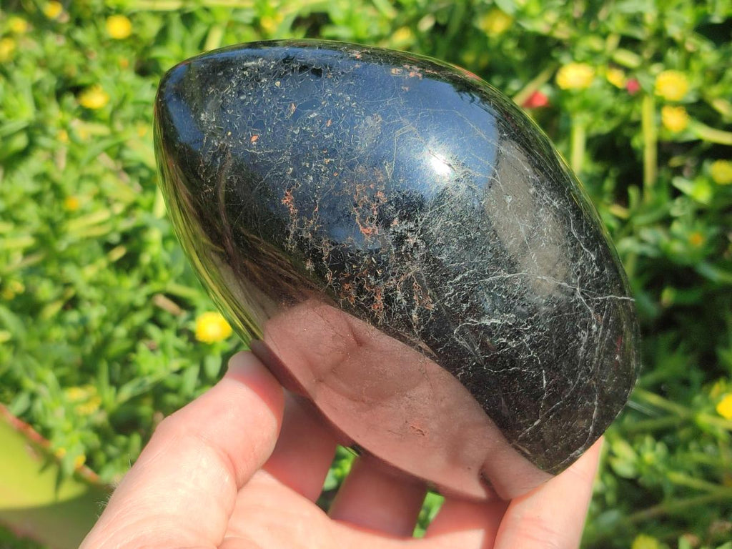 Polished Large Black Tourmaline Standing Display Piece x 1 From Madagascar