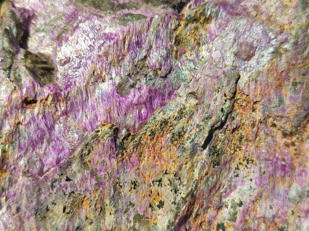 Natural Cobbed Stichtite Specimens x 6 From Barberton, South Africa