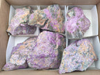 Natural Cobbed Stichtite Specimens x 6 From Barberton, South Africa
