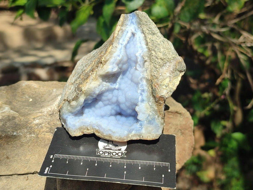 Natural Blue Lace Agate Specimens x 5 From Nsanje, Malawi