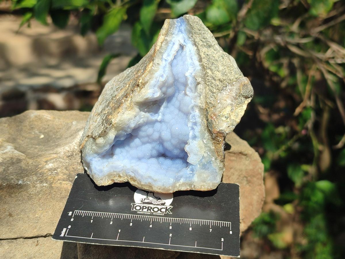 Natural Blue Lace Agate Specimens x 5 From Nsanje, Malawi