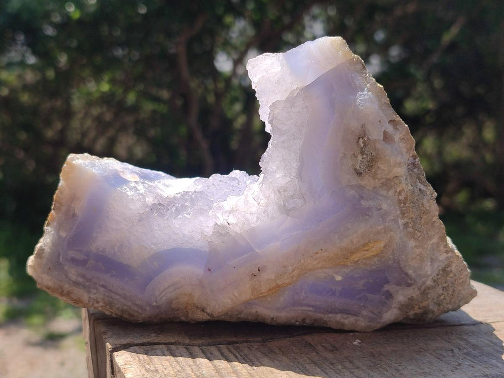 Natural Blue Lace Agate Specimens x 5 From Nsanje, Malawi