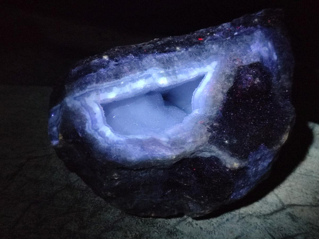 Natural Blue Lace Agate Specimens x 5 From Nsanje, Malawi
