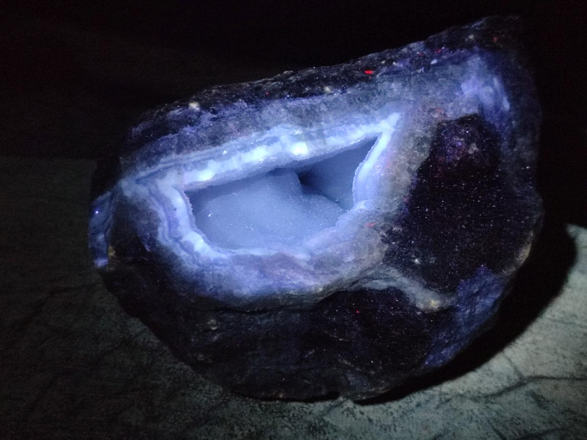 Natural Blue Lace Agate Specimens x 5 From Nsanje, Malawi