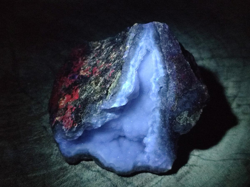Natural Blue Lace Agate Specimens x 5 From Nsanje, Malawi