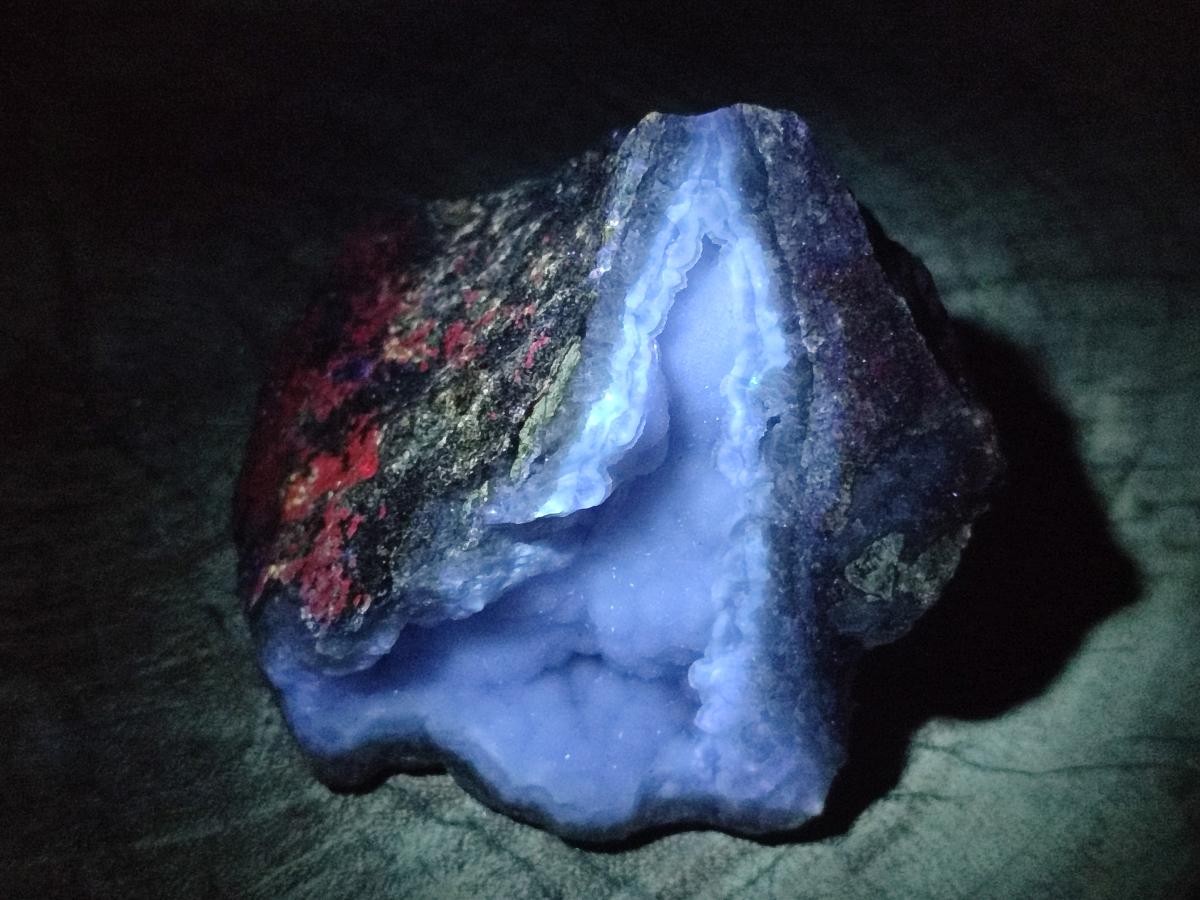 Natural Blue Lace Agate Specimens x 5 From Nsanje, Malawi