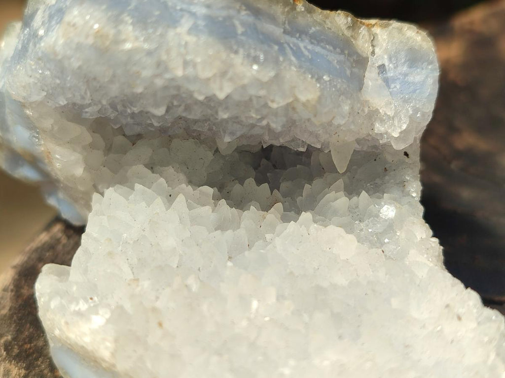 Natural Blue Lace Agate Specimens x 5 From Nsanje, Malawi