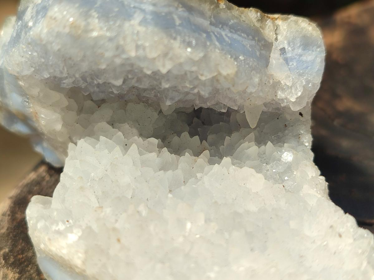 Natural Blue Lace Agate Specimens x 5 From Nsanje, Malawi