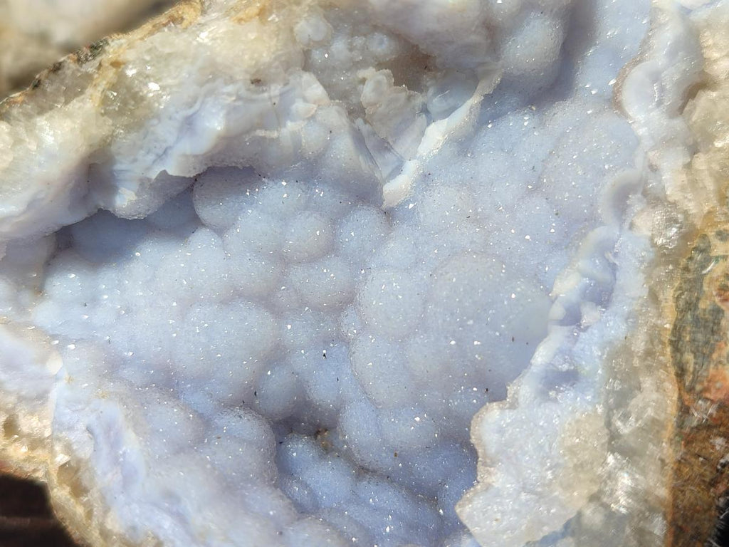 Natural Blue Lace Agate Specimens x 5 From Nsanje, Malawi