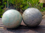 Polished Large Mix of Multi Mineral Spheres x 2 From South Africa