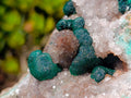 Natural Large Ball Malachite Specimens Coated with Quartz on Dolomite Matrix x 1 From Mindingi Mine, Kambove, Congo