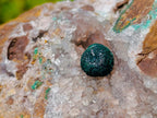 Natural Large Ball Malachite Specimens Coated with Quartz on Dolomite Matrix x 1 From Mindingi Mine, Kambove, Congo