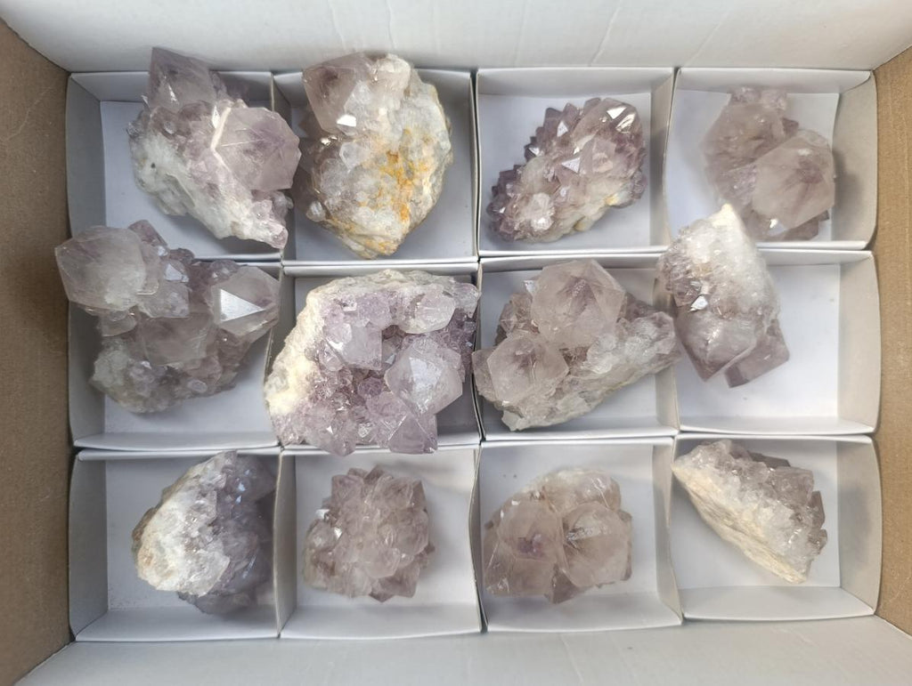 Natural Spirit Amethyst Clusters x 12 From Boekenhouthoek, South Africa