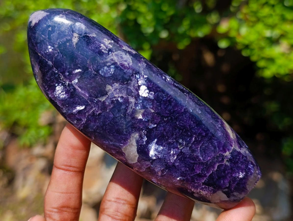 Polished Lepidolite Standing Display Pieces x 6 From Zimbabwe